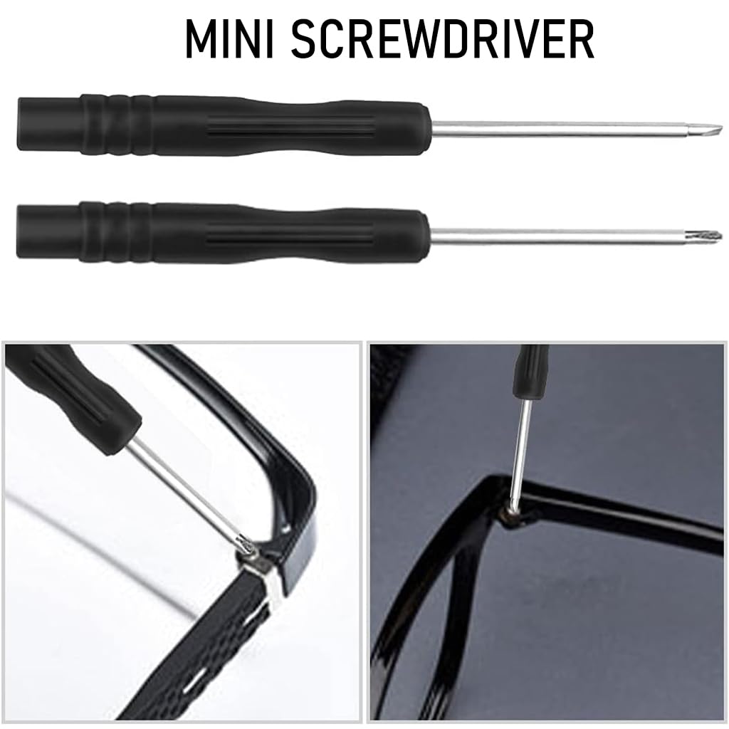 HASTHIP 528pcs Spectacles Glasses Repair Tool Kit Eyeglass Repair Kit with 500 Pcs Spectacles Repair Screws, 20pcs Silicone Nose Pads, Mini Screwdriver, Screws Nuts, Tweezer, Glasses Cloth HASTHIP 528pcs Spectacles Glasses Repair Tool Kit Eyeglass Repair Kit with 500 Pcs Spectacles Repair Screws, 20pcs Silicone Nose Pads, Mini Screwdriver, Screws Nuts, Tweezer, Glasses Cloth